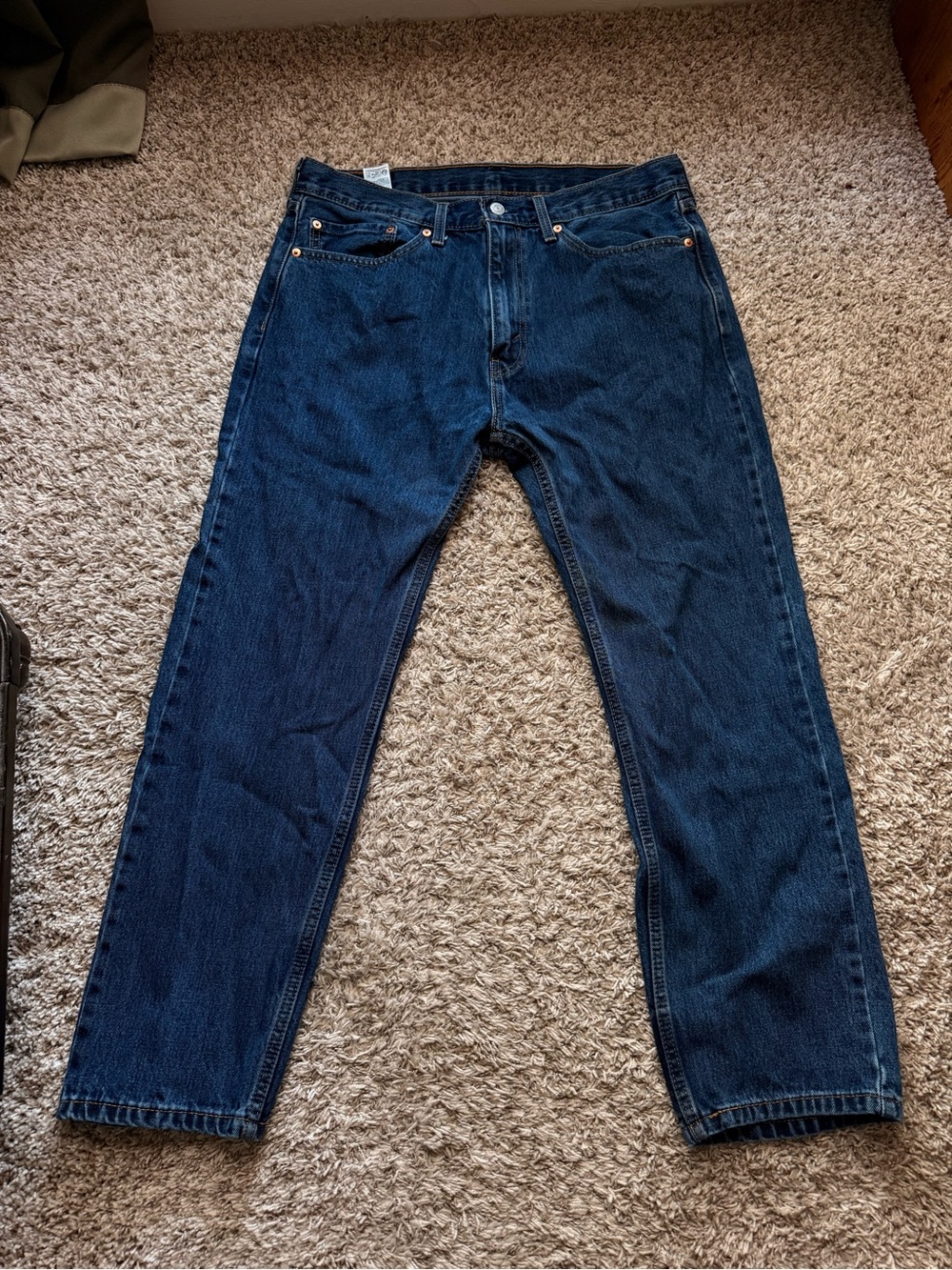 Levi's 505 Straight Fit Dark Blue Jeans size w36 L29